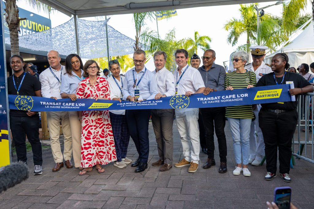 Inauguration du village d'arrivée de la Transat Café L'Or 2025 à Fort-de-France