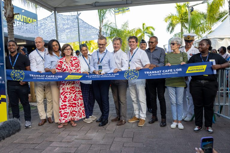 Inauguration du village d'arrivée de la Transat Café L'Or 2025 à Fort-de-France