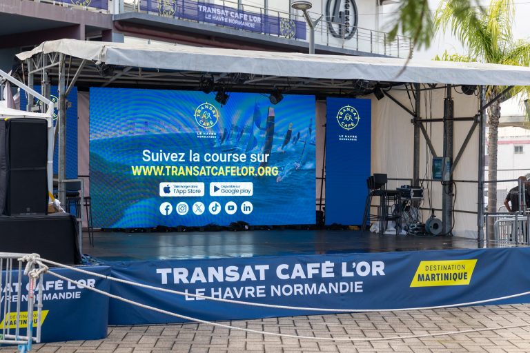 Inauguration du village d'arrivée de la Transat Café L'Or 2025 à Fort-de-France