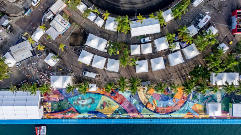 Inauguration du village d'arrivée de la Transat Café L'Or 2025 à Fort-de-France