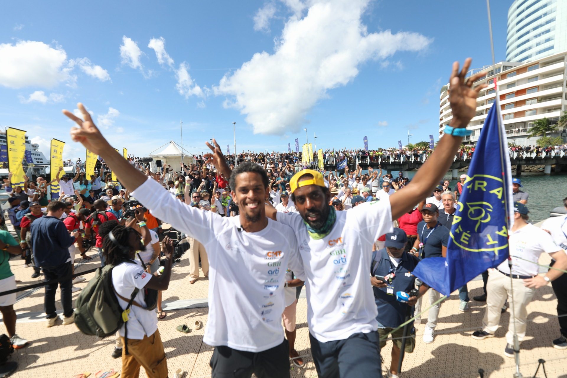 Arrivée de Martinique Horizon en baie de Fort-de-France - Transat Café L'Or 2025