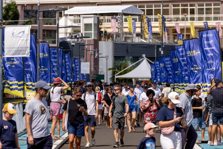 Village d'arrivée de la Transat Café L'Or 2025 à Fort-de-France